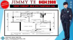 Blk 270 Tampines Street 21 (Tampines), HDB 3 Rooms #81306762